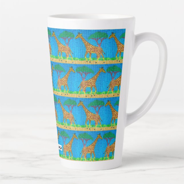 Giraffe - Latte Tasse (Rechts)