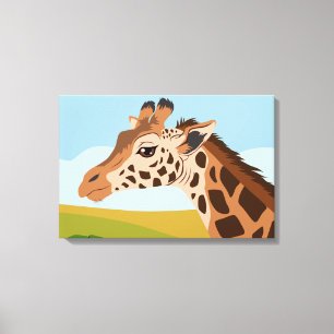 Giraffe Leinwanddruck