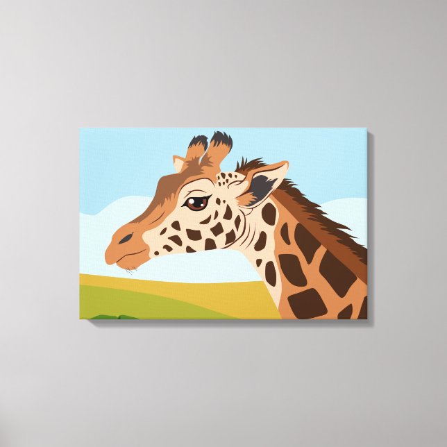 Giraffe Leinwanddruck (Vorderseite)