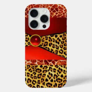GIRAFFE LEOPARD HAUT ROTE RUBY GEMSTONE Case-Mate iPhone HÜLLE