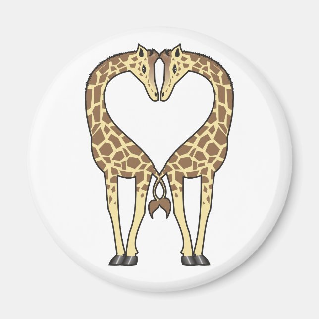 Giraffe-Liebe Magnet (Vorne)