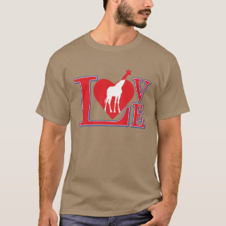 Giraffe-Liebe T-Shirt