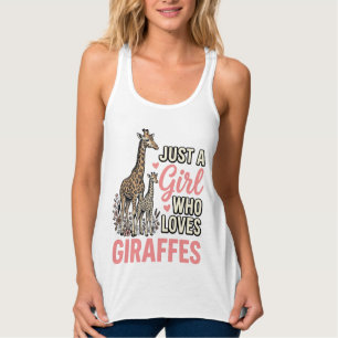 Giraffe Liebhaber Mädchen Vintage Sticherei Shirt