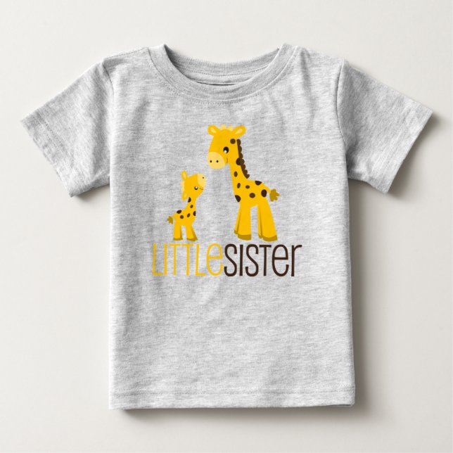 Giraffe Little Sister Säugling Strampler (Vorderseite)
