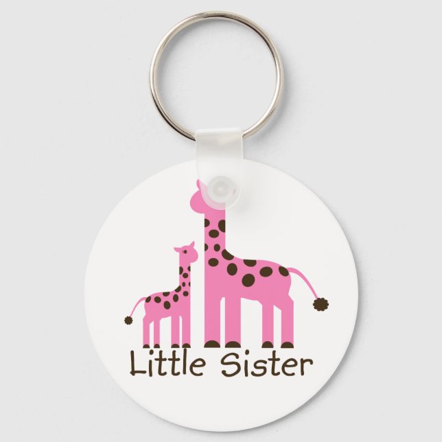 Giraffe Little Sister Schlüsselanhänger (Vorderseite)