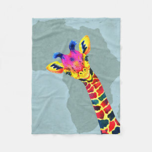 Giraffe Lover Baby Giraffe Peekaboo Fleecedecke