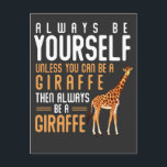 Giraffe Lover Favorite Safari Tier Funny Giraffe Postkarte<br><div class="desc">Funny Giraffe Quotes für afrikanische Tierfans. Giraffe Lover Lieblings Safari Tier.</div>