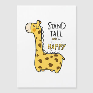 Giraffe Lover Giraffe Stand Tall Magnetkarte