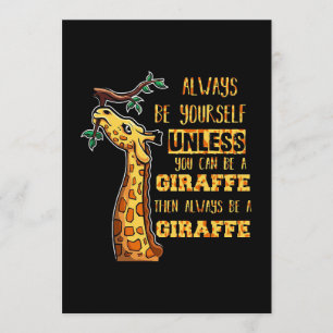 Giraffe Lover Giraffen sind immer du selbst Programm
