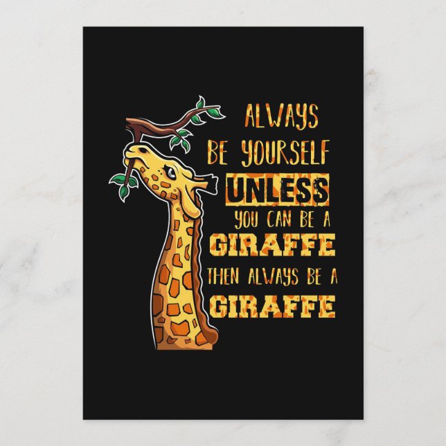Giraffe Lover Giraffen sind immer du selbst Programm (Vorderseite)
