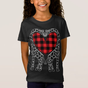 Giraffe Lovers Christmas Buffalo Kariert Pajama An T-Shirt