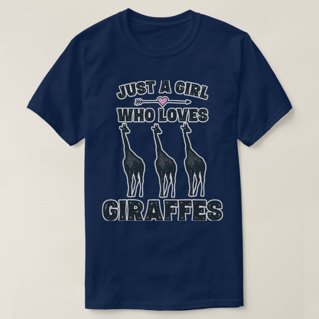 Giraffe Lovers Girls Giraffe Giraffen T-Shirt (Design vorne)