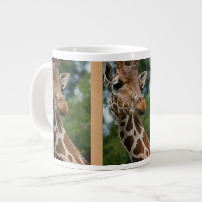 Giraffe Lovers Kunstgeschenke Jumbo-Tasse (Vorderseite Links)