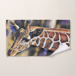 Giraffe Malerei Vintag Handtuch