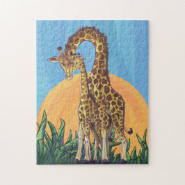 Giraffe Mama und Baby