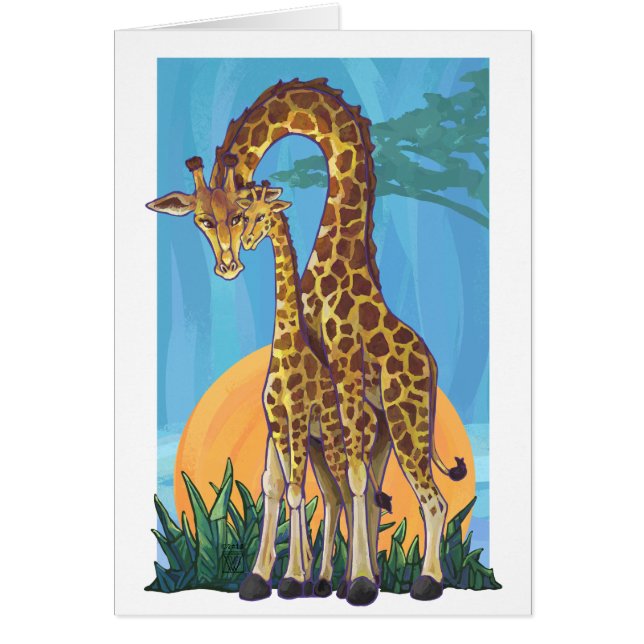 Giraffe Mama und Baby (Vorne)