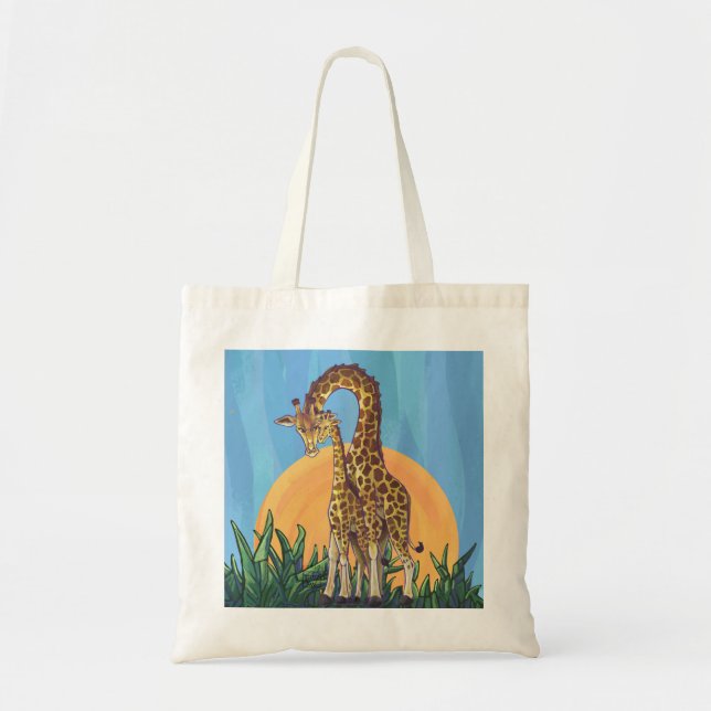 Giraffe Mama und Baby Tragetasche (Vorne)