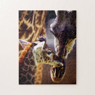 Giraffe Mama und Calf, Puzzle Jigsaw