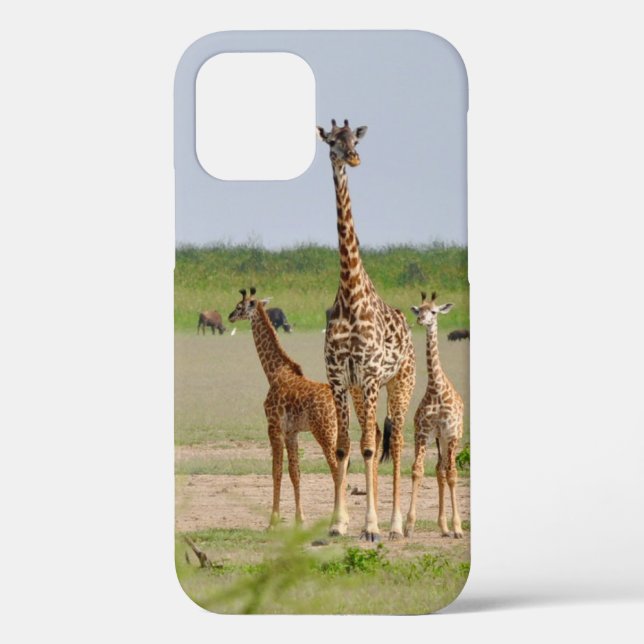 Giraffe Mama und Kinder Case-Mate iPhone Hülle (Rückseite)