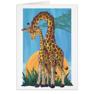 Giraffe maman et bébé