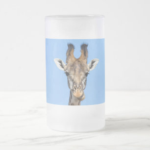 Giraffe Mattglas Bierglas