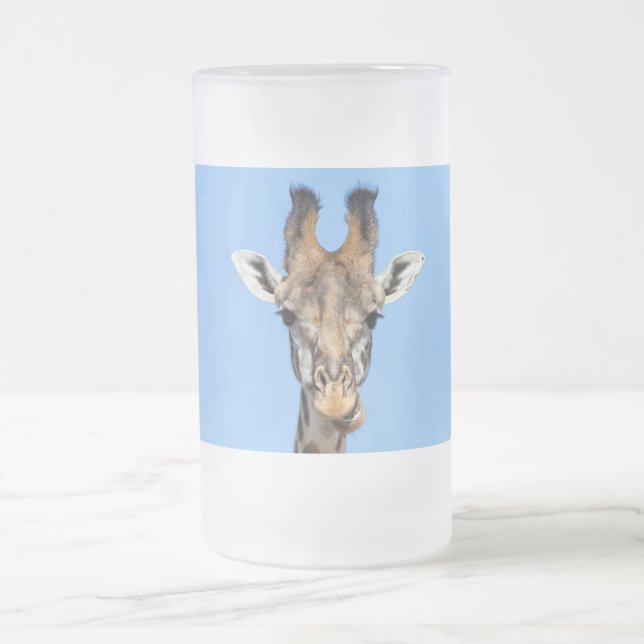 Giraffe Mattglas Bierglas (Mittel)