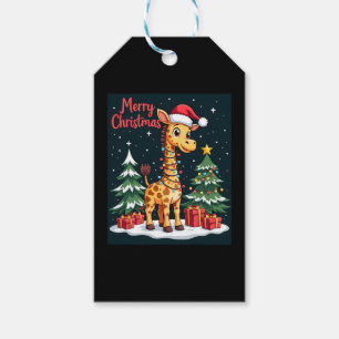 Giraffe Merry Christmas Tree Lighting Santa Giraff Geschenkanhänger