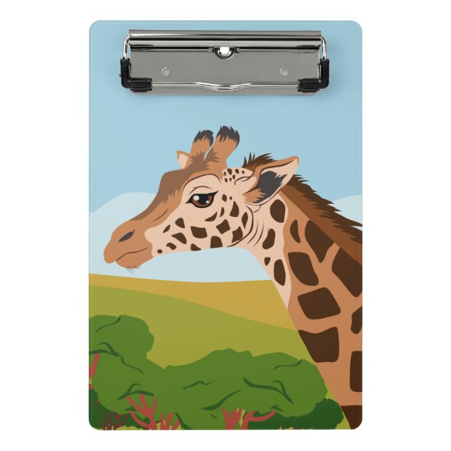 Giraffe Mini Klemmbrett (Vorderseite)