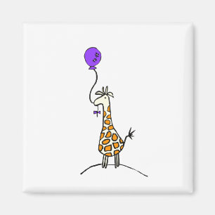 Giraffe mit Ballonmagneten Magnet