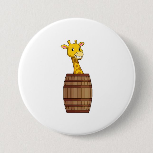 Giraffe mit Barrel Button (Vorderseite)