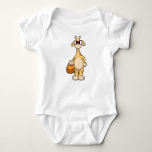 Giraffe mit Brille & Beutel Baby Strampler