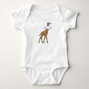 Giraffe mit Cloud Baby Strampler