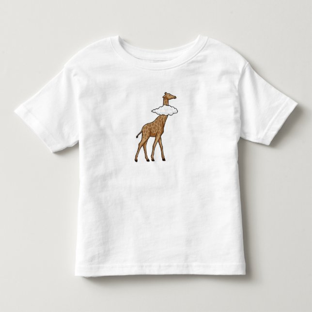 Giraffe mit Cloud Kleinkind T-shirt (Vorderseite)