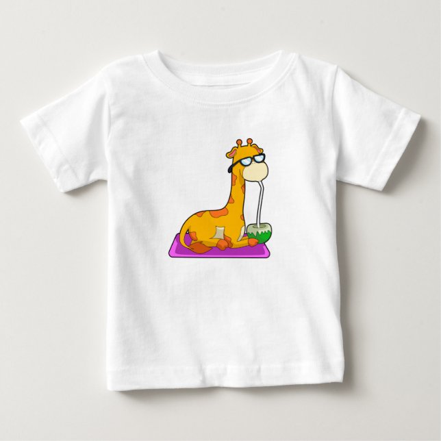 Giraffe mit Coconut Baby T-shirt (Vorderseite)