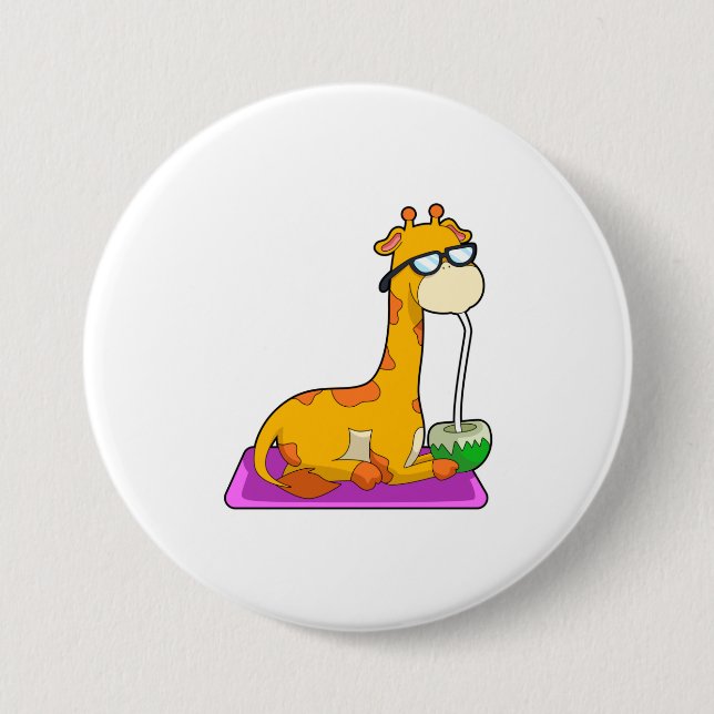 Giraffe mit Coconut Button (Vorderseite)
