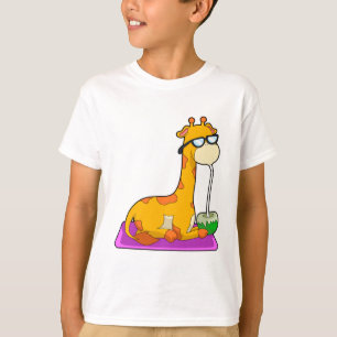 Giraffe mit Coconut T-Shirt