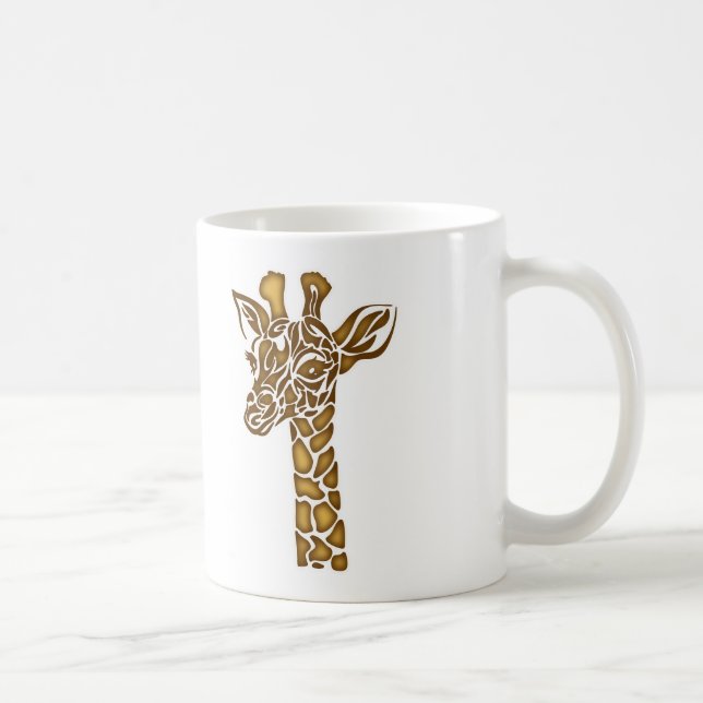 Giraffe mit ethnischen und Stammesziern Kaffeetasse (Rechts)