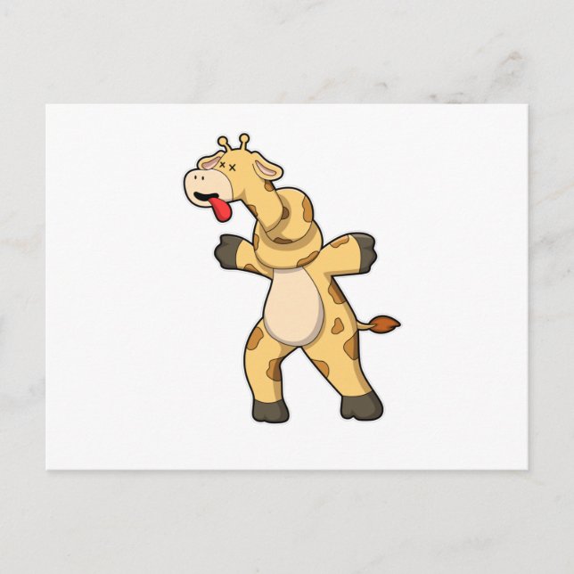 Giraffe mit Knot in Neck Postkarte (Vorderseite)
