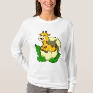 Giraffe mit Leaf & Egg T-Shirt