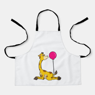 Giraffe mit Luftballon Schürze
