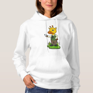 Giraffe mit Mobile Hoodie
