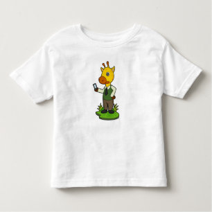 Giraffe mit Mobile Kleinkind T-shirt