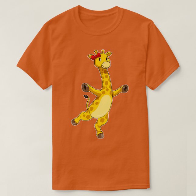 Giraffe mit Ribbon T-Shirt (Design vorne)