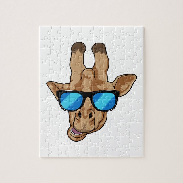 Giraffe mit Sonnenbrille (Vertikal)