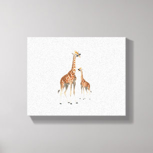 Giraffe mit Sonnenbrille Jungle Safari Animal Gira Leinwanddruck