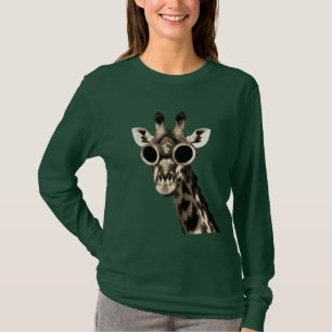 Giraffe mit Steampunk Sonnenbrille-Schutzbrillen T-Shirt