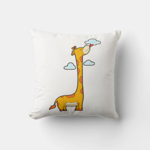 Giraffe mit Wolken Kissen