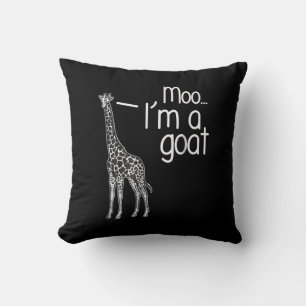 Giraffe Moo I bin eine Ziege Kissen