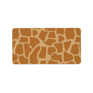 Giraffe-Muster-Drucketikett Adressaufkleber