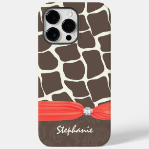 Giraffe Muster gedruckte Band und Kristall Case-Mate iPhone Hülle